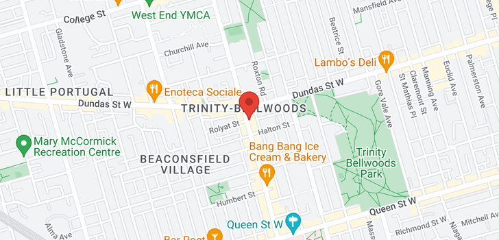 map of 219 OSSINGTON AVE